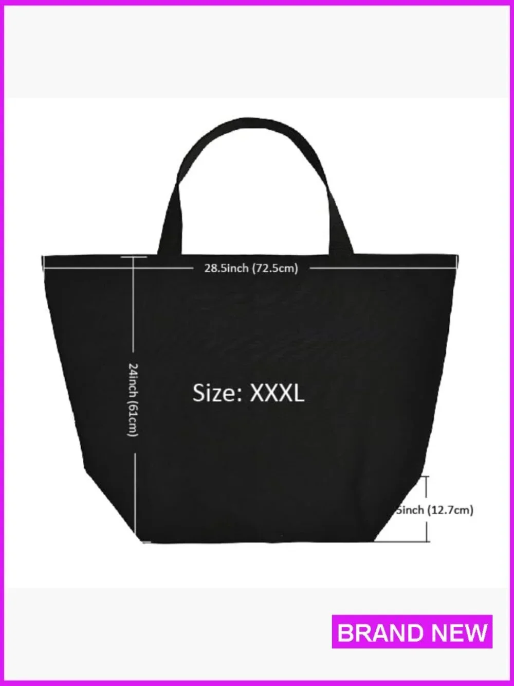 Canvas Heavy Duty XXXL Grocery Tote Shopping Bag Laundry Moving Tote